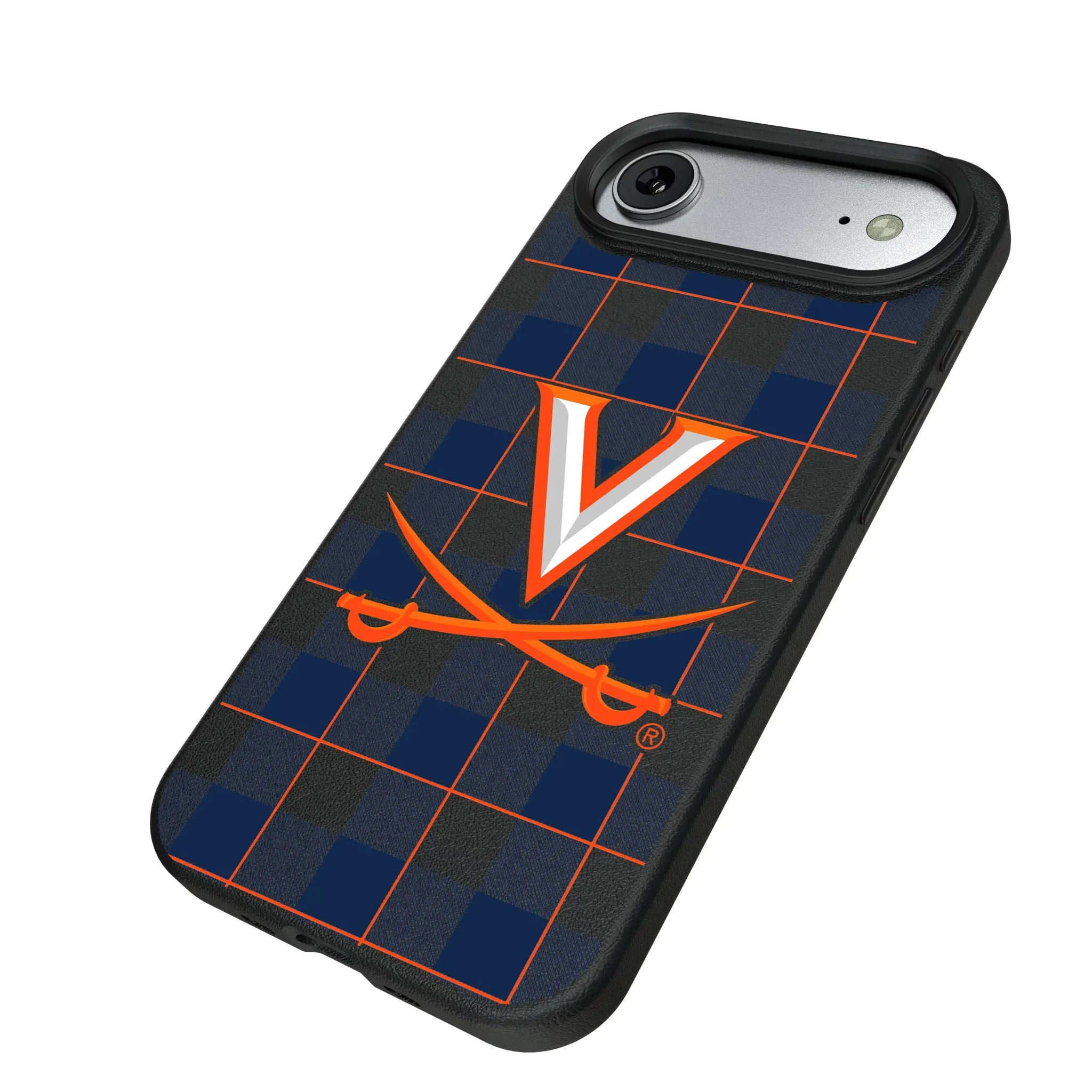 University of Virginia Cavaliers Plaid MagSafe Compatible Phone Case for Apple iPhone