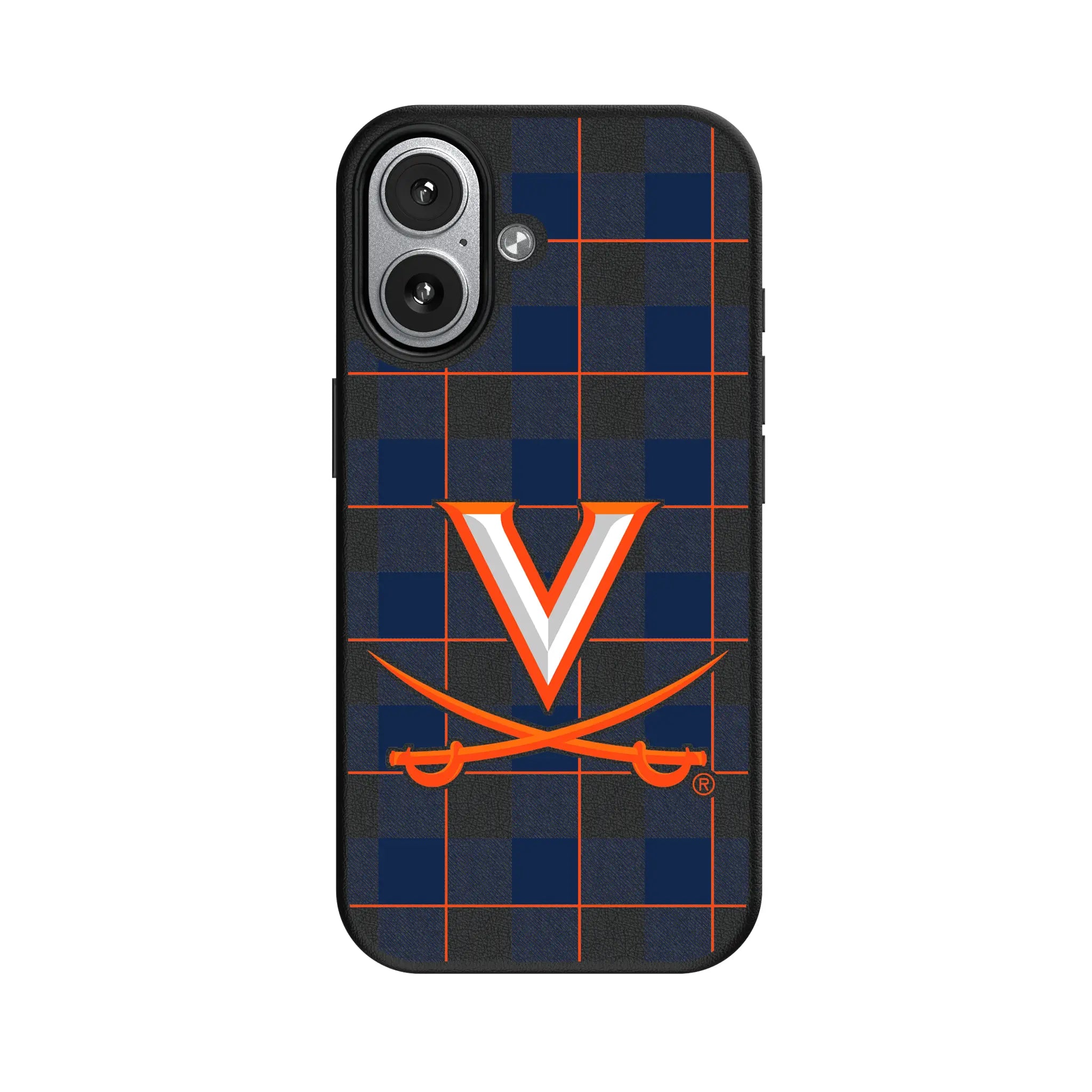 University of Virginia Cavaliers Plaid MagSafe Compatible Phone Case for Apple iPhone