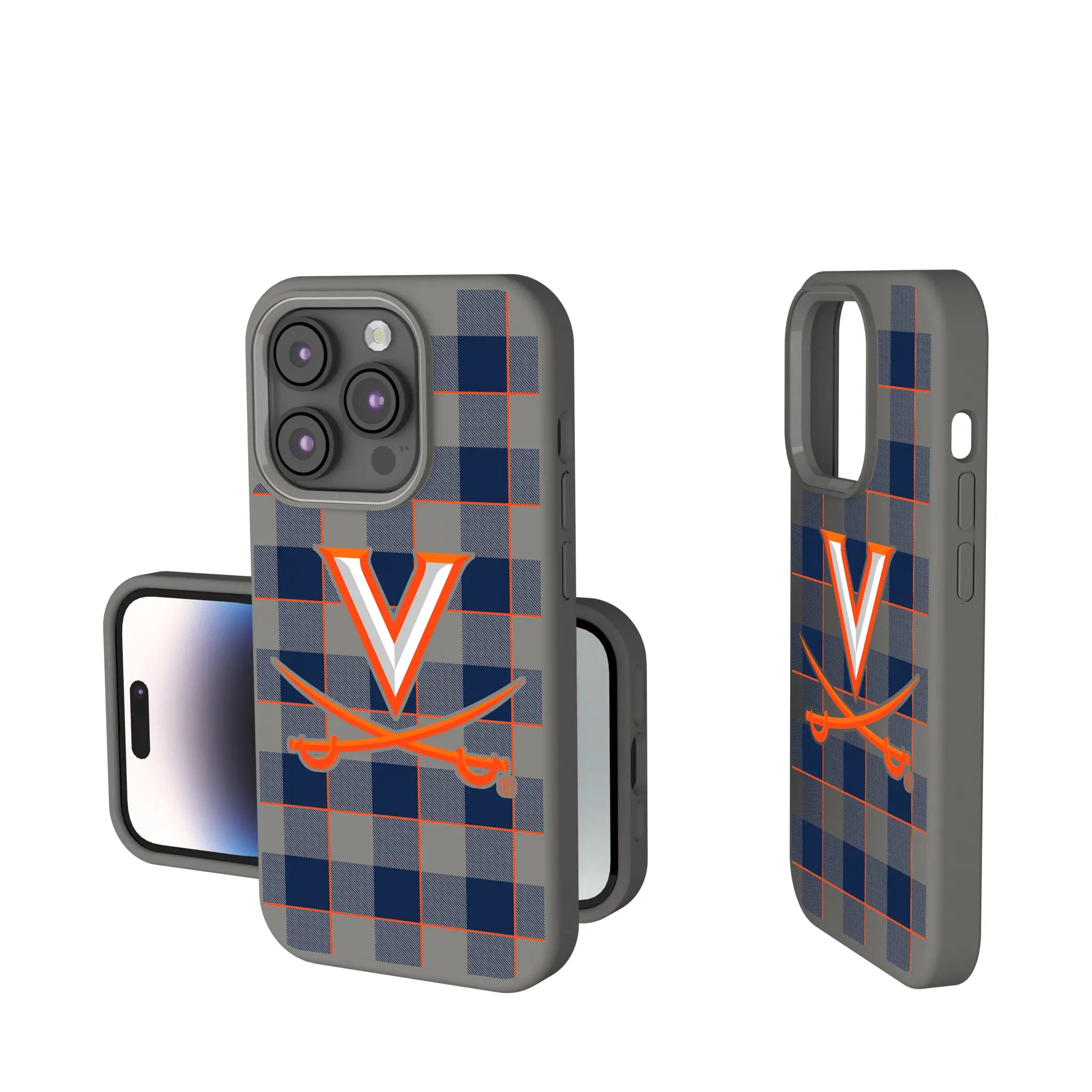 University of Virginia Cavaliers Plaid Soft Touch Phone Case