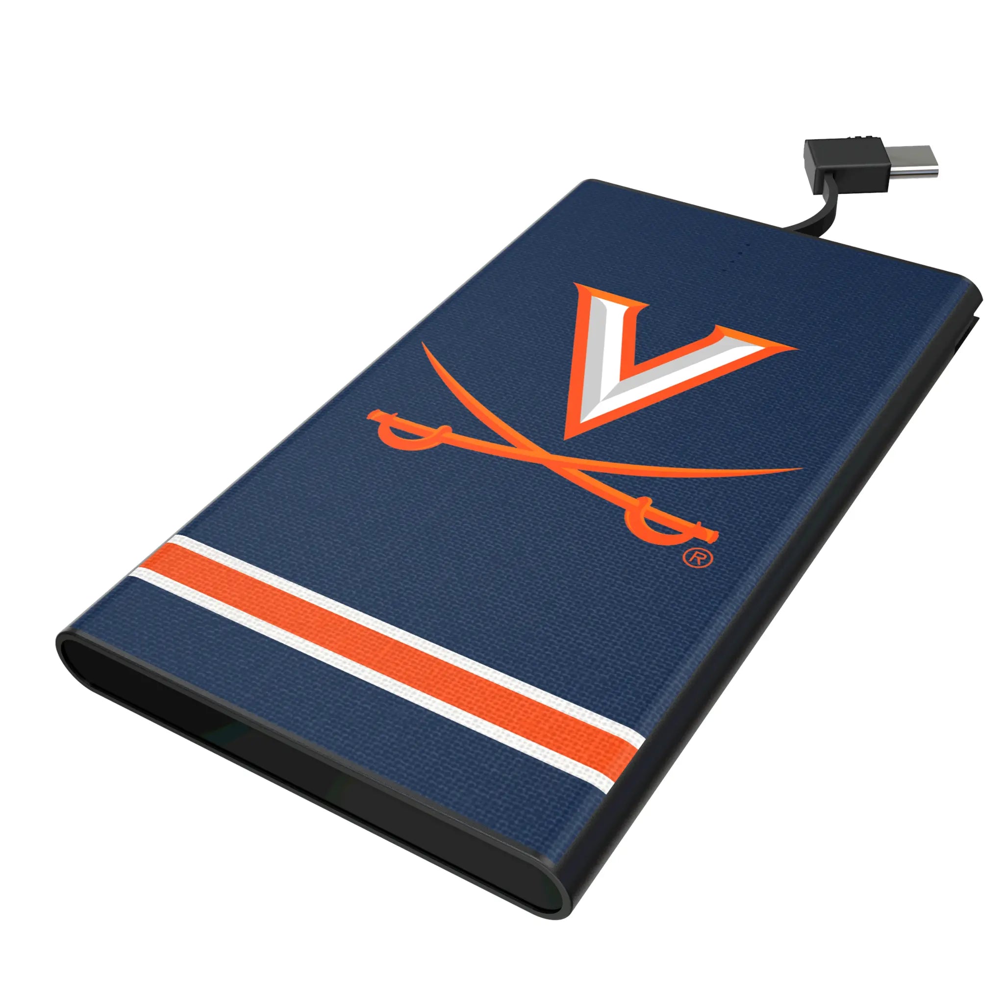 University of Virginia Cavaliers Stripe 5000mAh Flat Powerbank