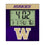 University of Washington Huskies Color Block Wall Clock