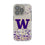 University of Washington Huskies Confetti Clear Phone Case for Apple iPhone