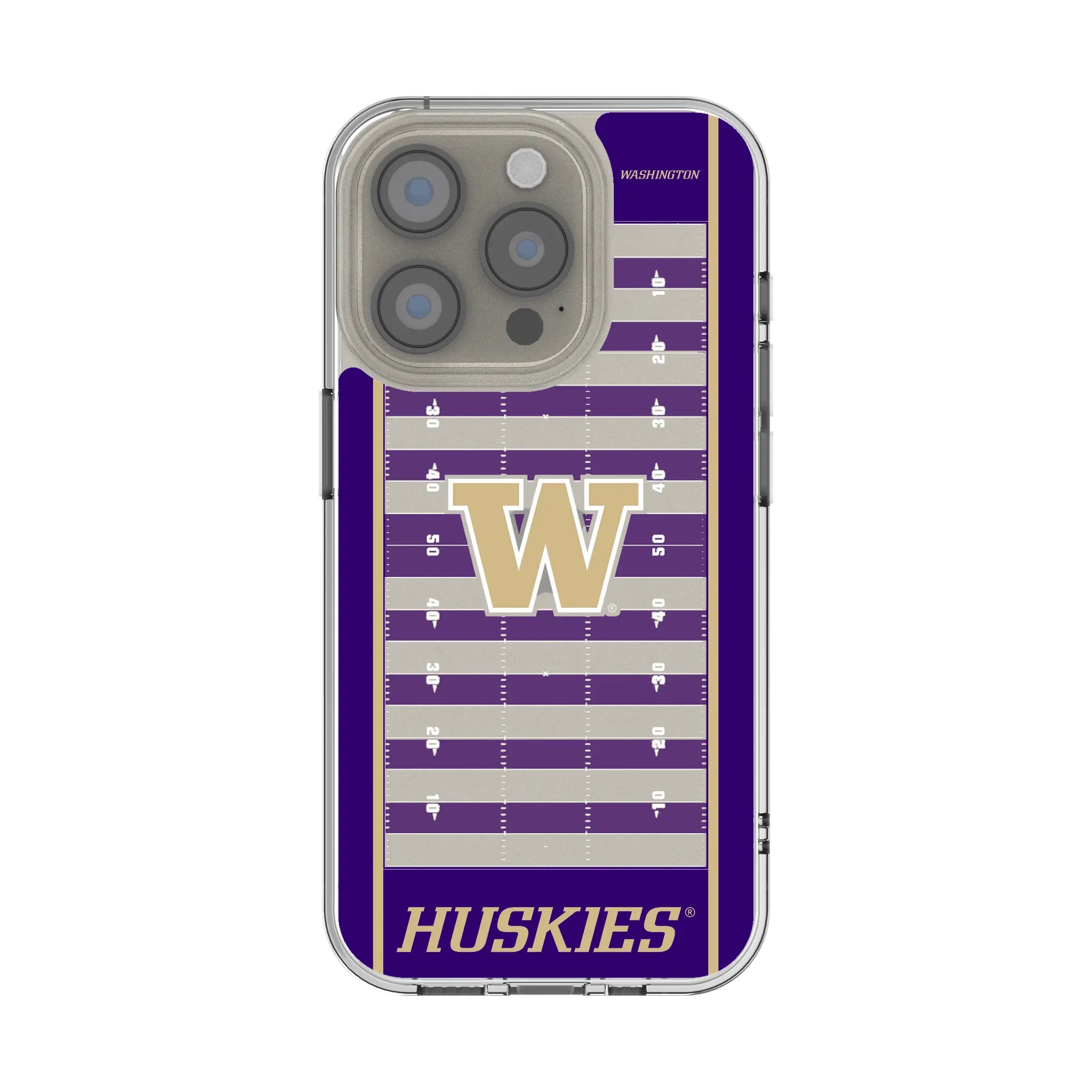 University of Washington Huskies Field Clear Phone Case for Apple iPhone