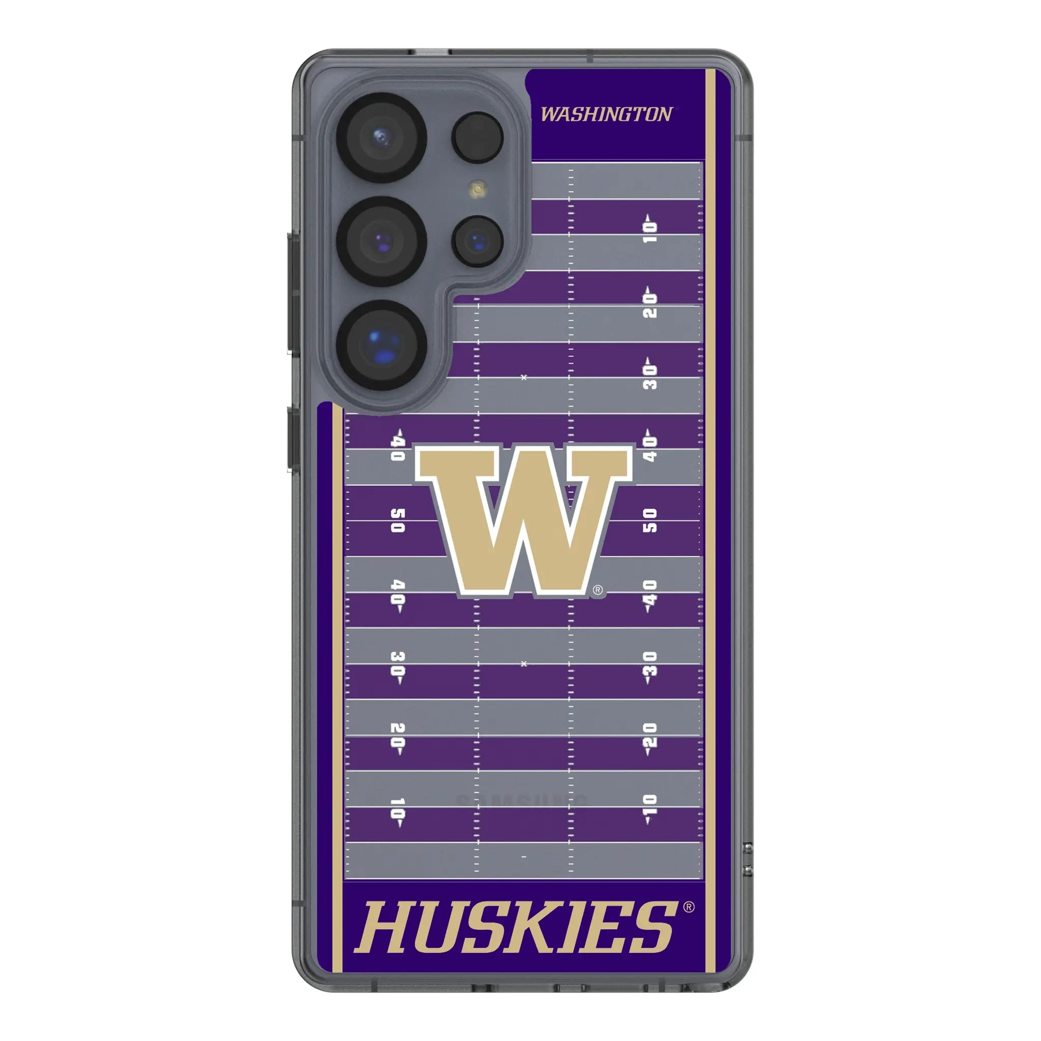 University of Washington Huskies Field Clear Phone Case for Samsung Galaxy