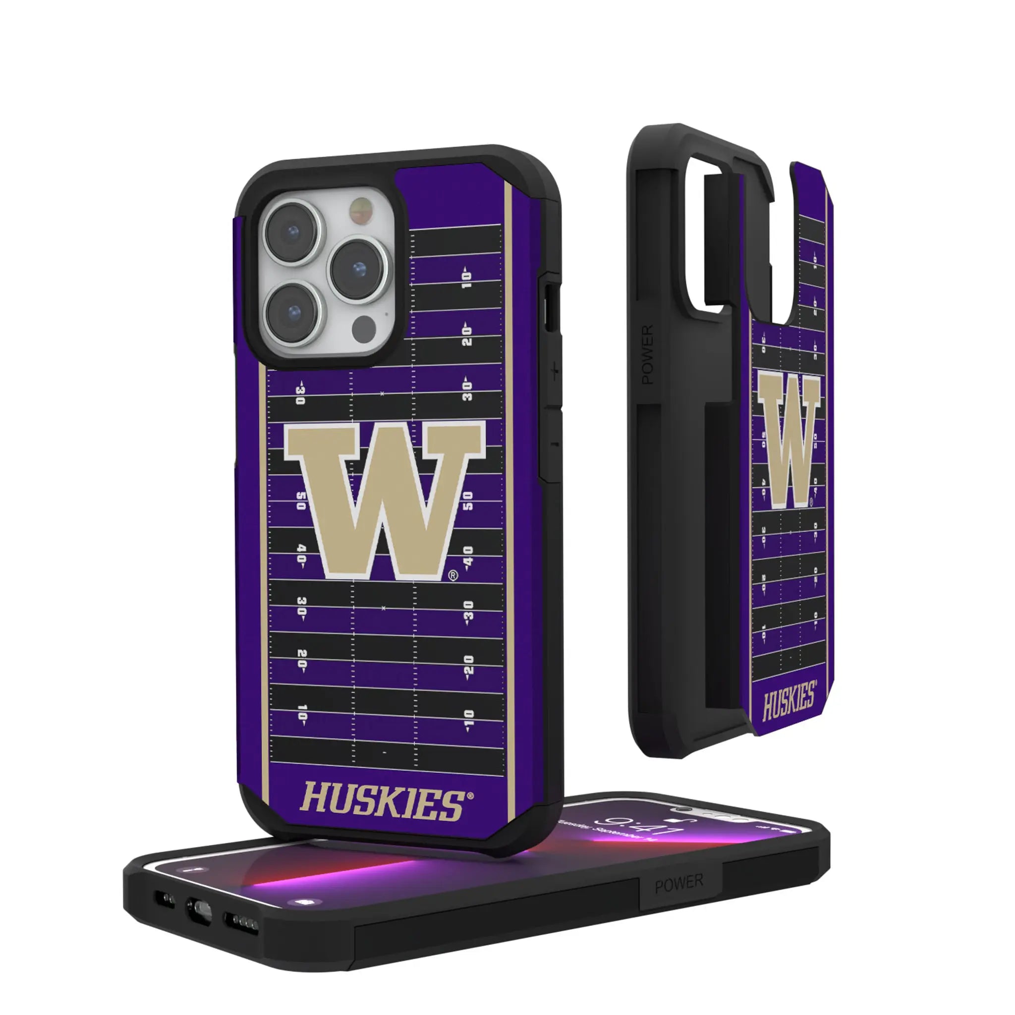 University of Washington Huskies Field Rugged Phone Case