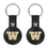 University of Washington Huskies Insignia Black Airtag Holder 2-Pack
