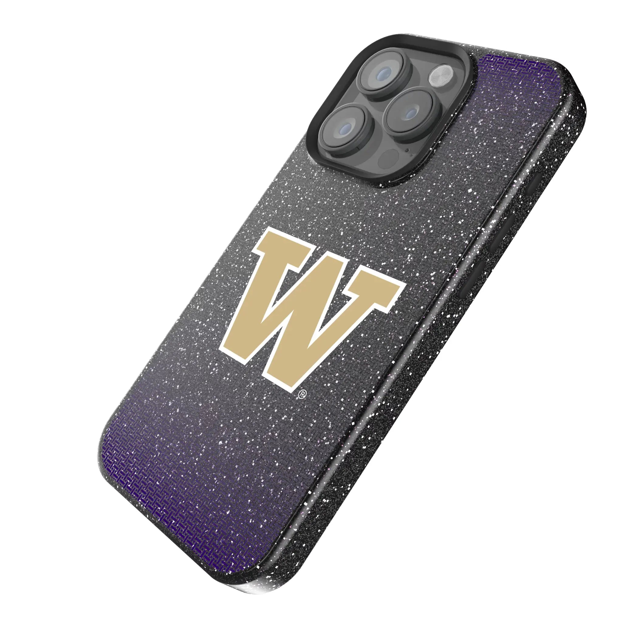 University of Washington Huskies Linen Bling Phone Case for Apple iPhone