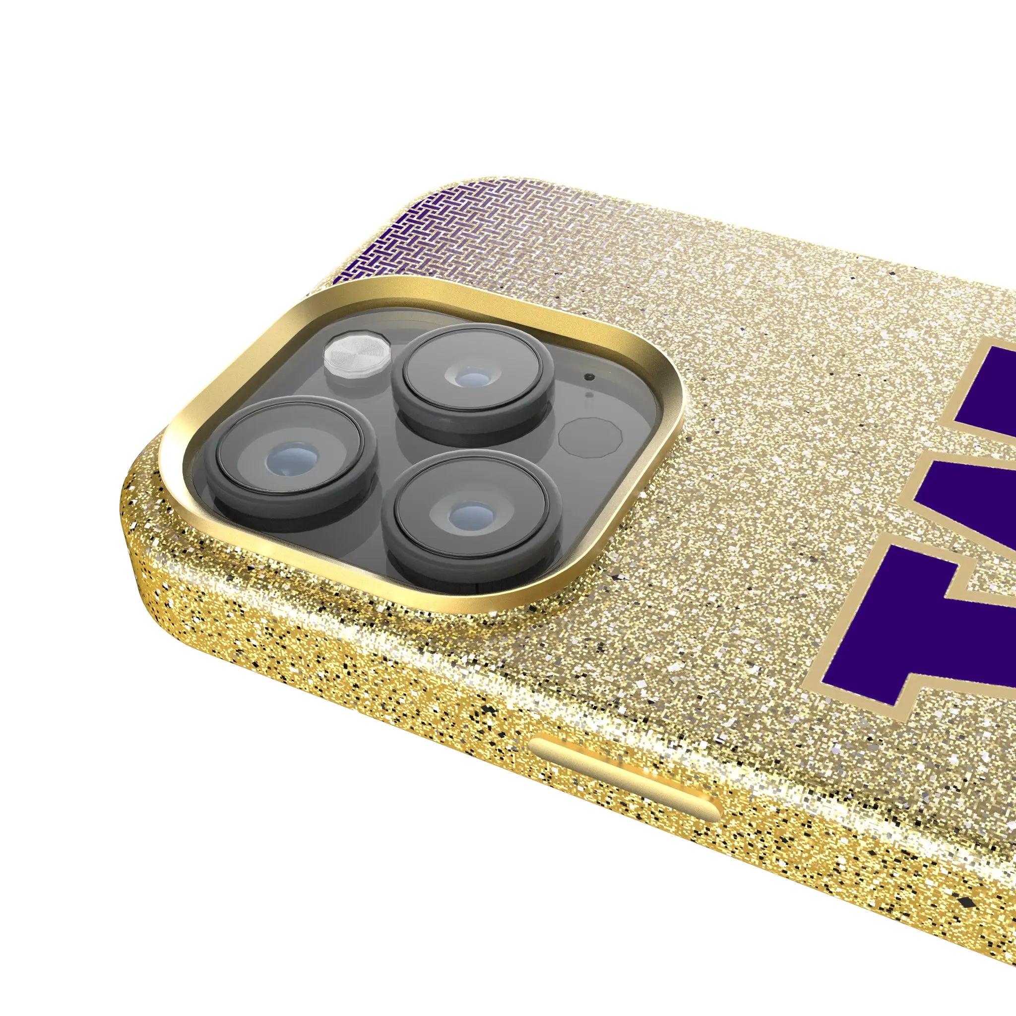 University of Washington Huskies Linen Bling Phone Case for Apple iPhone
