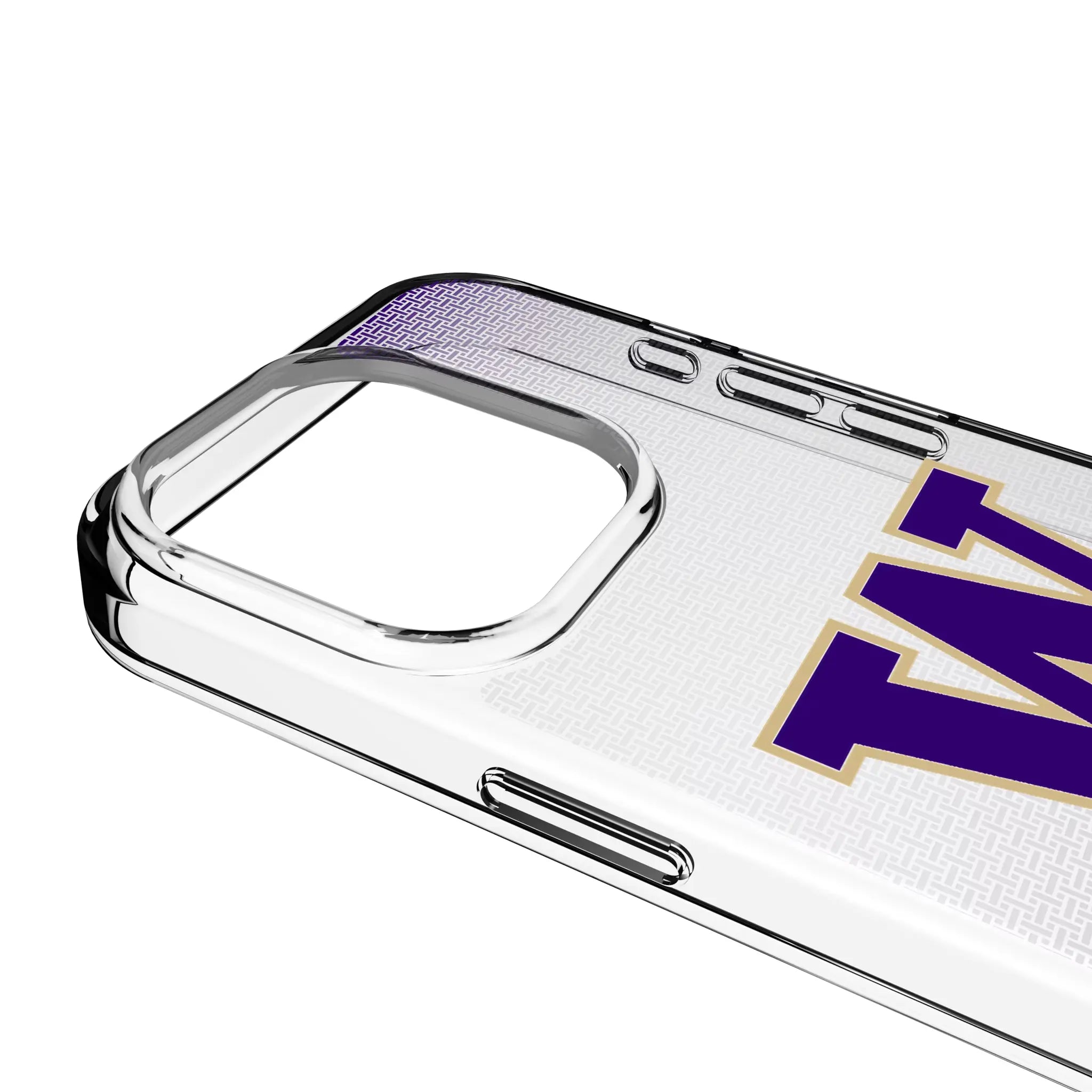 University of Washington Huskies Linen Clear Phone Case for Apple iPhone