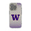 University of Washington Huskies Linen Clear Phone Case for Apple iPhone