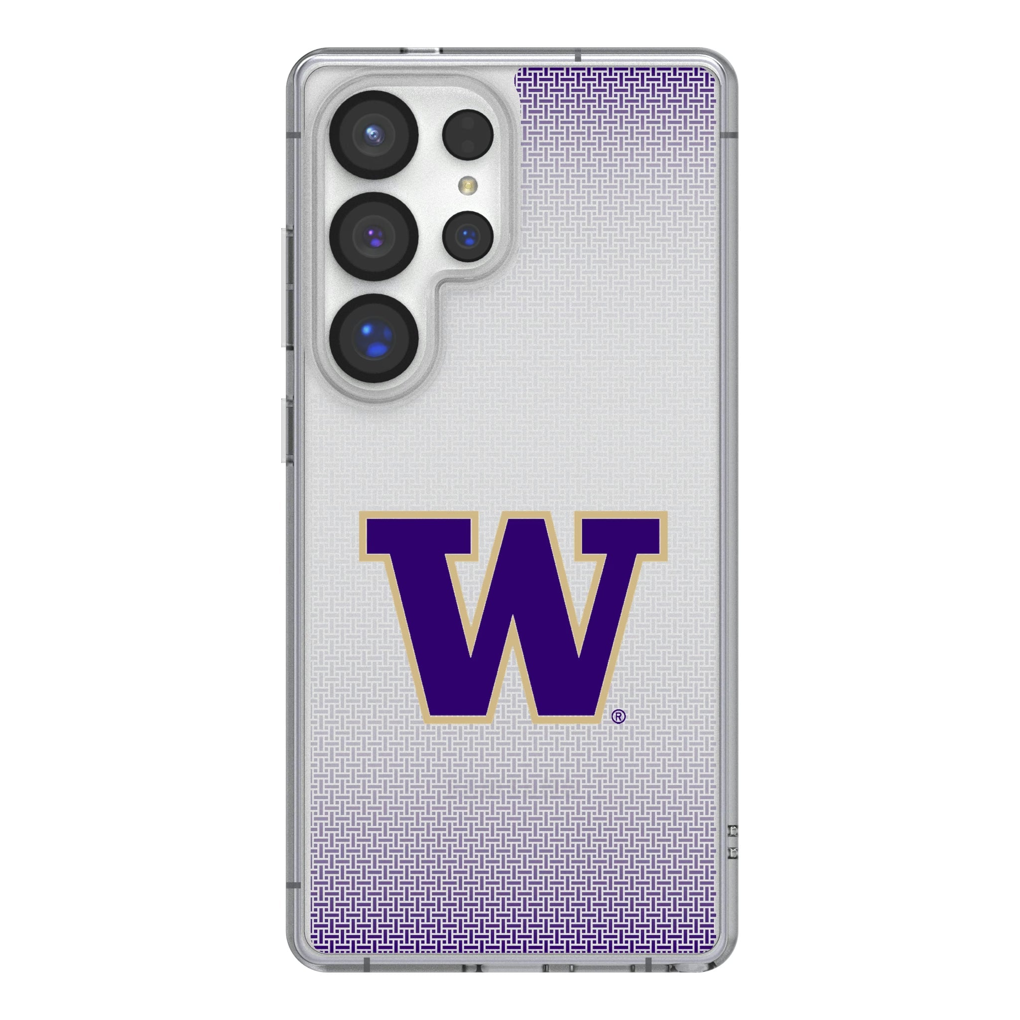 University of Washington Huskies Linen Clear Phone Case for Samsung Galaxy