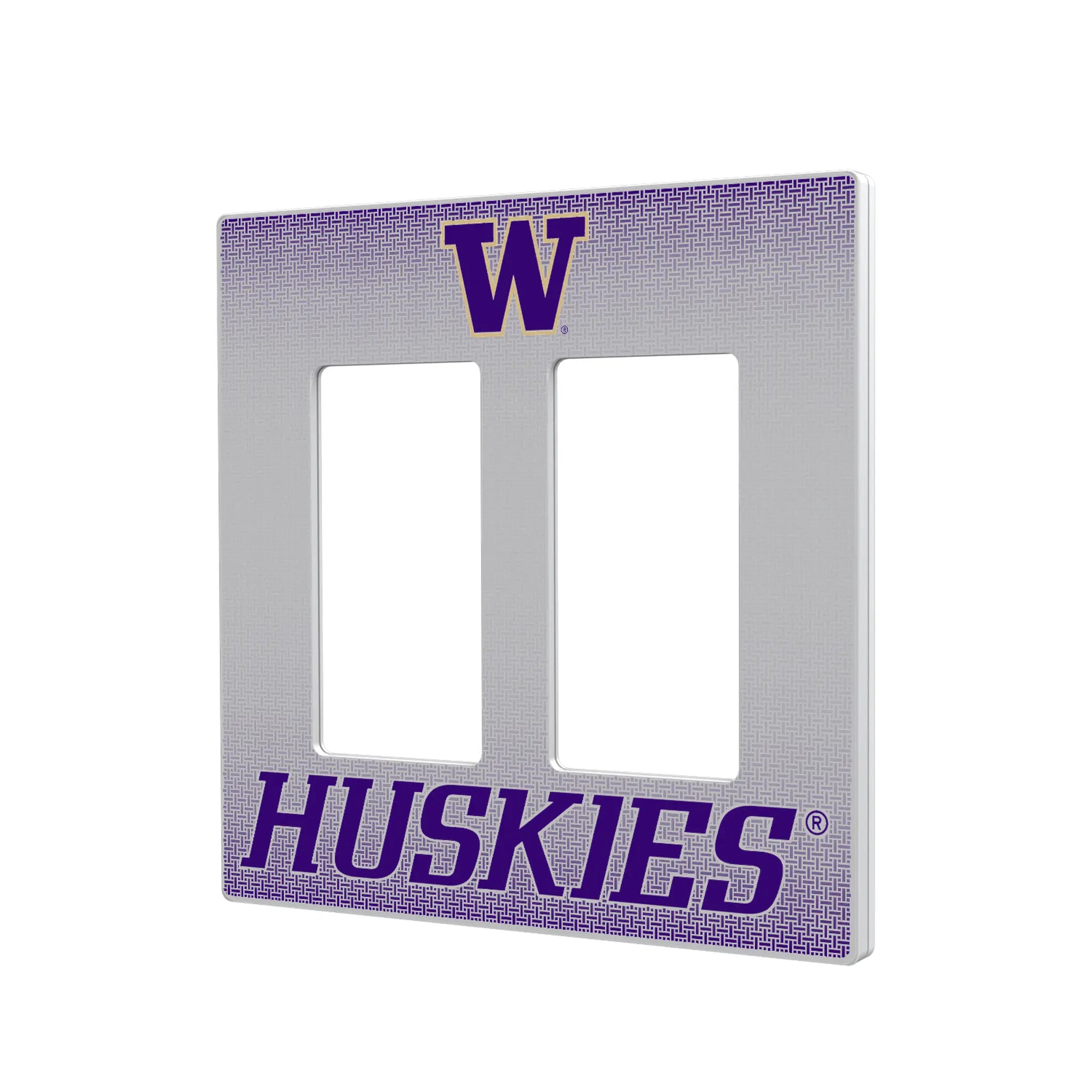 University of Washington Huskies Linen Hidden-Screw Light Switch Plate