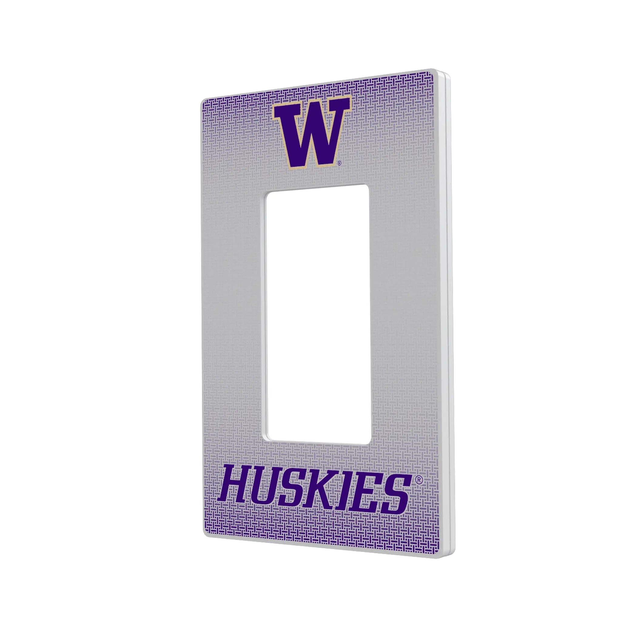 University of Washington Huskies Linen Hidden-Screw Light Switch Plate