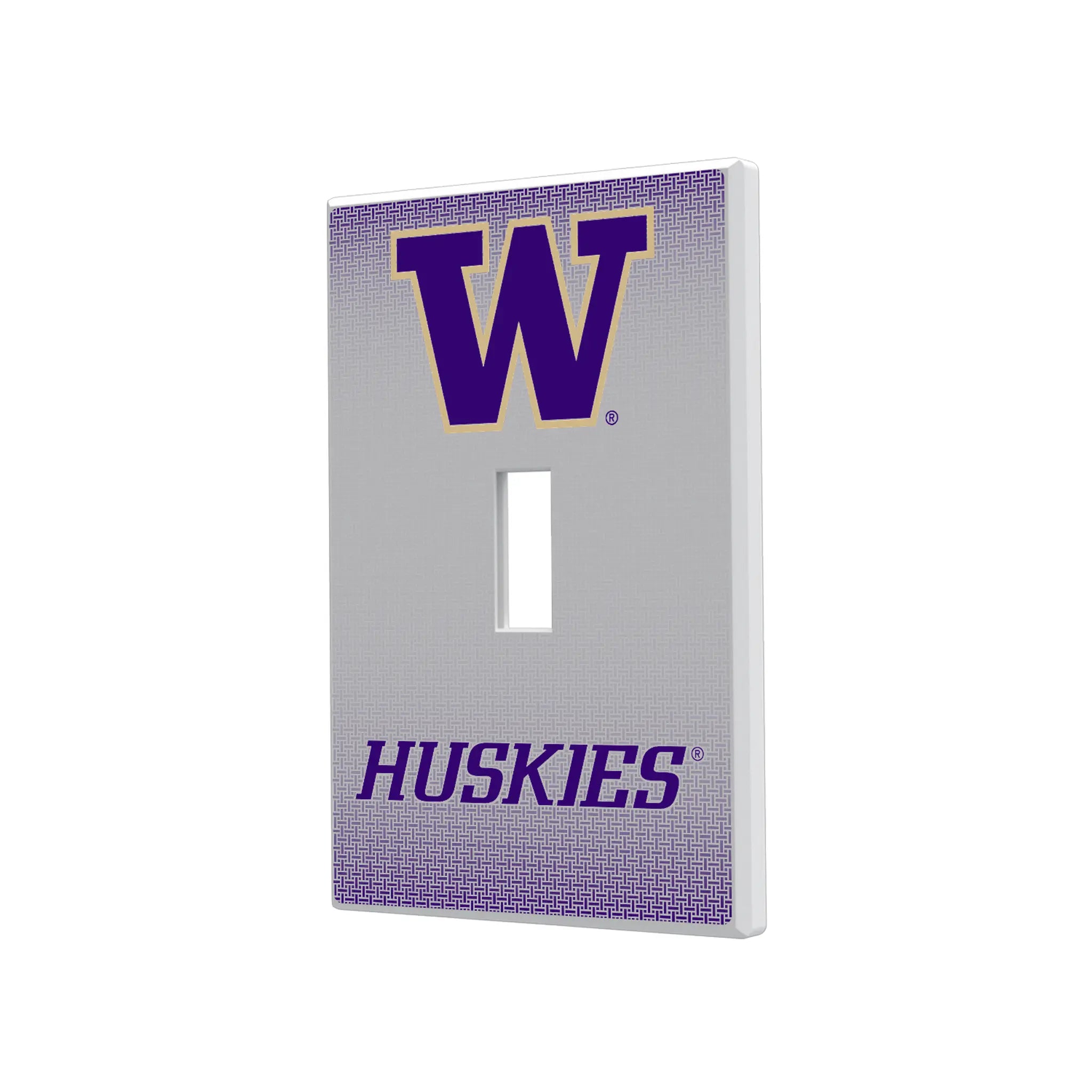 University of Washington Huskies Linen Hidden-Screw Light Switch Plate