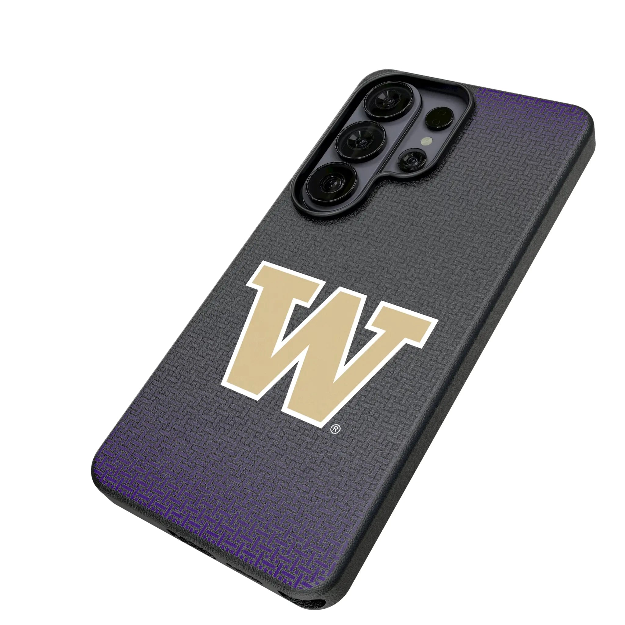 University of Washington Huskies Linen MagSafe Compatible Phone Case for Samsung Galaxy