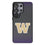 University of Washington Huskies Linen MagSafe Compatible Phone Case for Samsung Galaxy