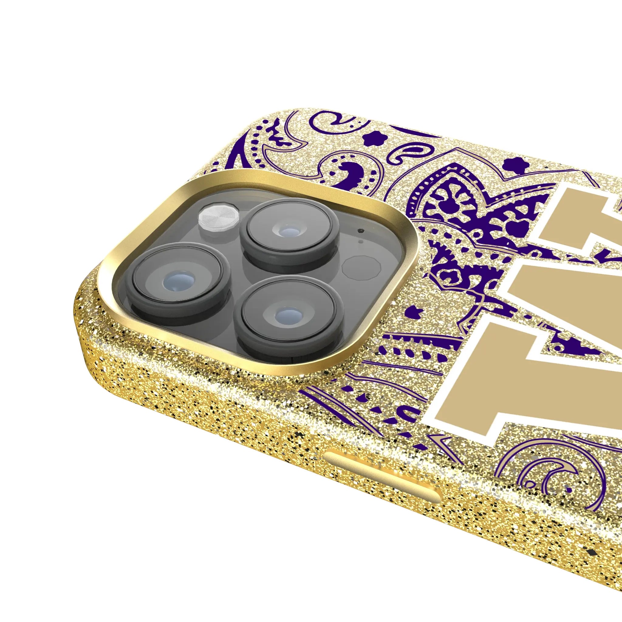 University of Washington Huskies Paisley Bling Phone Case