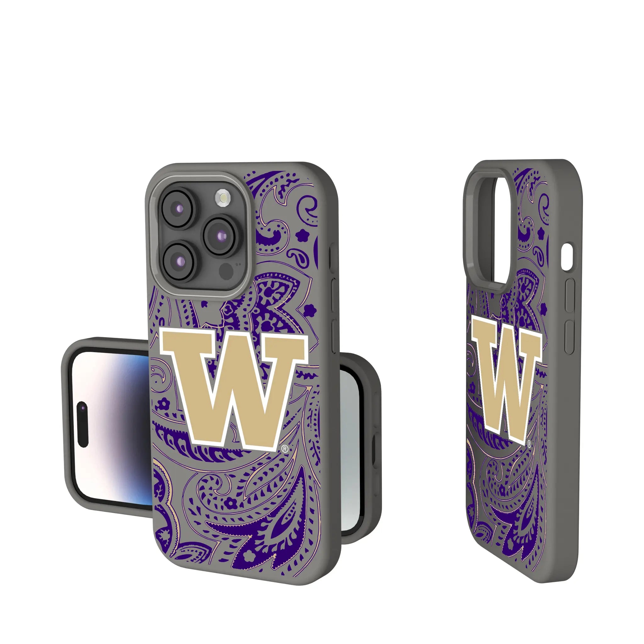 University of Washington Huskies Paisley Soft Touch Phone Case