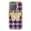 University of Washington Huskies Plaid Bling Phone Case