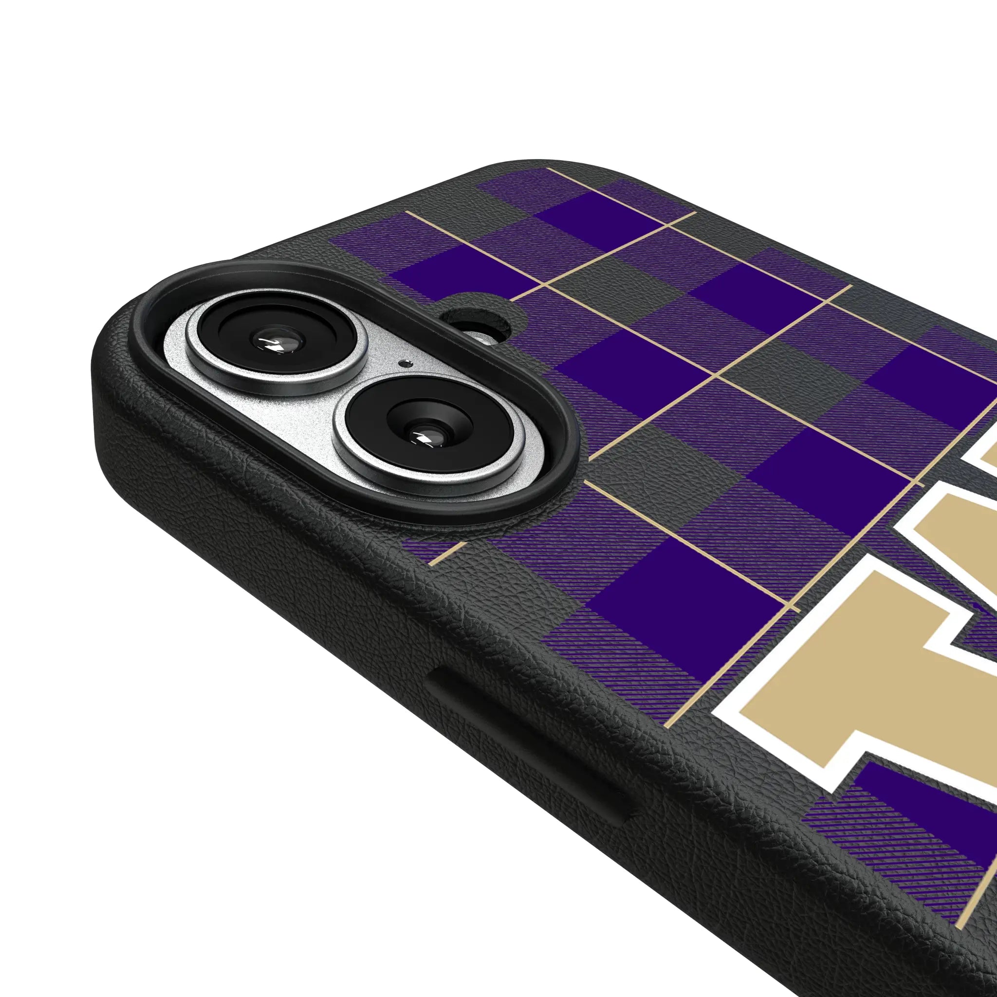 University of Washington Huskies Plaid MagSafe Compatible Phone Case for Apple iPhone