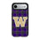 University of Washington Huskies Plaid MagSafe Compatible Phone Case for Apple iPhone