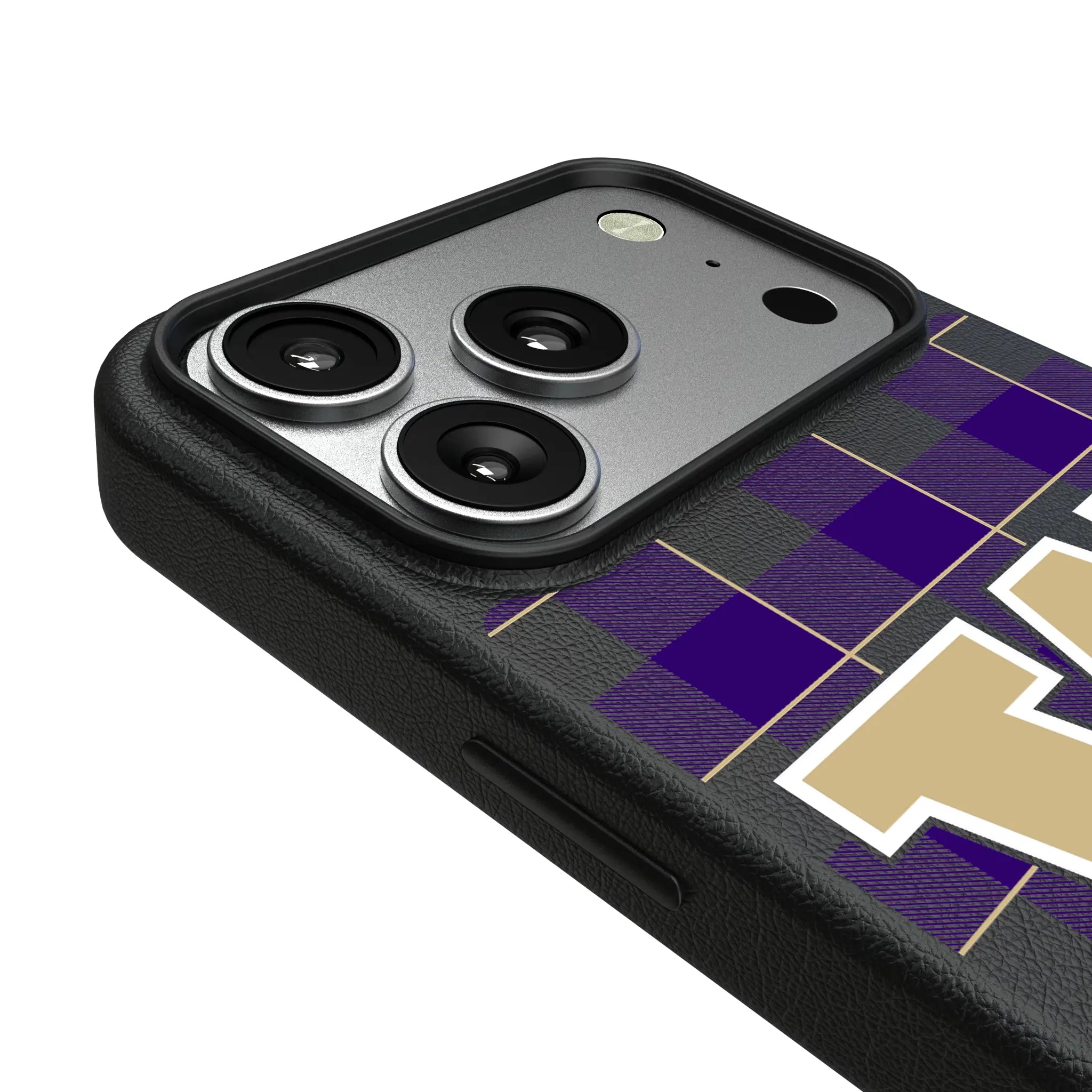 University of Washington Huskies Plaid MagSafe Compatible Phone Case for Apple iPhone
