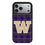 University of Washington Huskies Plaid MagSafe Compatible Phone Case for Apple iPhone