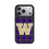 University of Washington Huskies Plaid MagSafe Compatible Phone Case for Apple iPhone