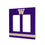 University of Washington Huskies Stripe Hidden-Screw Light Switch Plate