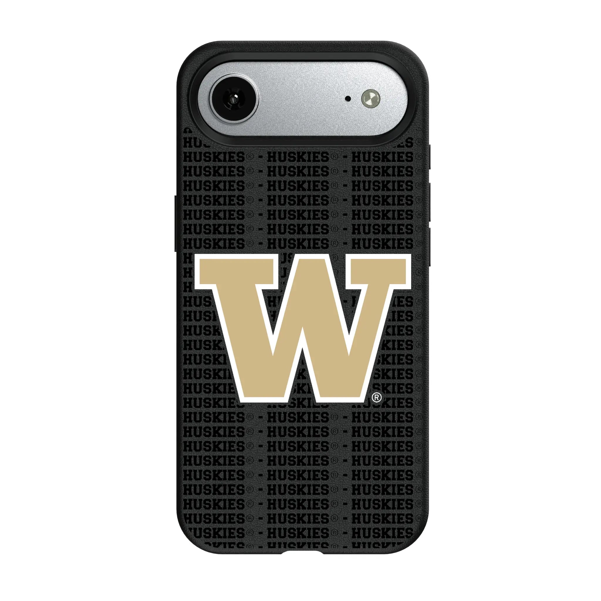 University of Washington Huskies Text Backdrop MagSafe Compatible Phone Case for Apple iPhone