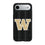University of Washington Huskies Text Backdrop MagSafe Compatible Phone Case for Apple iPhone