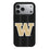 University of Washington Huskies Text Backdrop MagSafe Compatible Phone Case for Apple iPhone