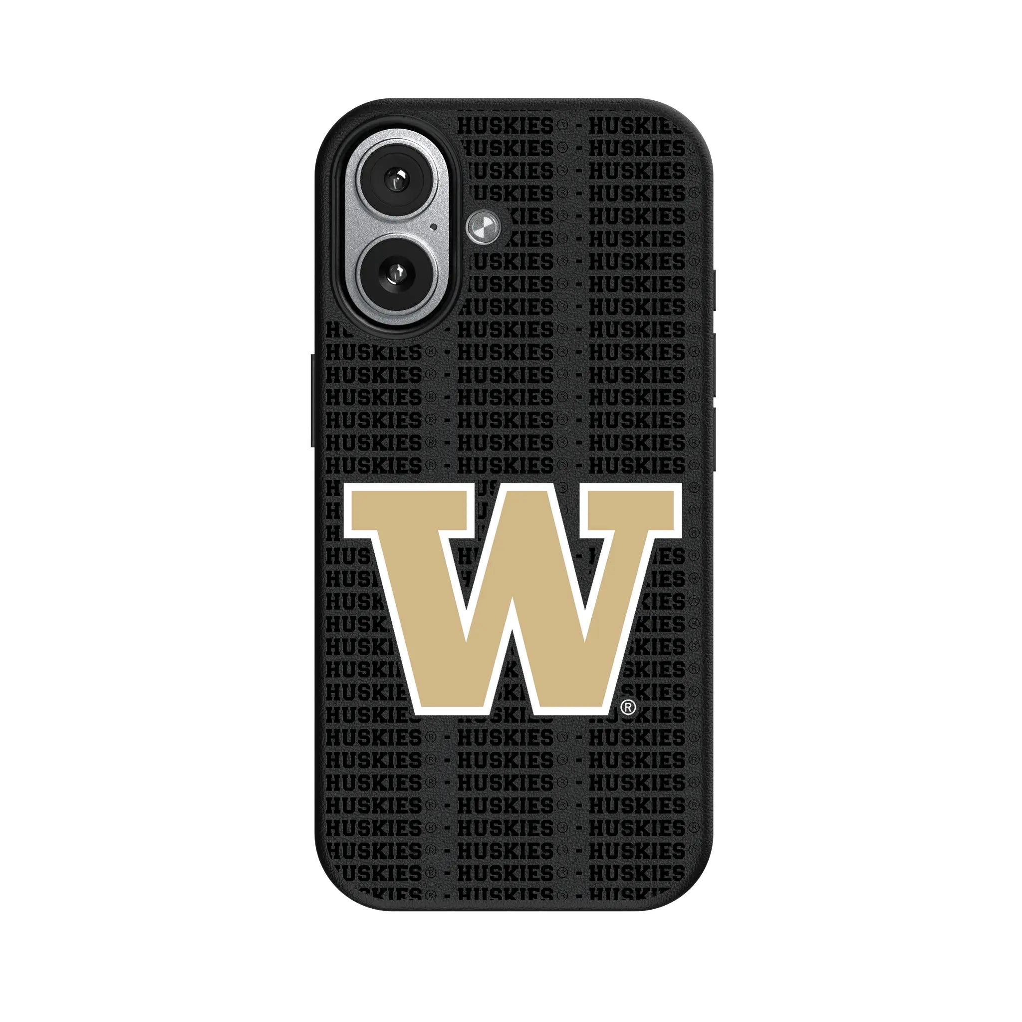 University of Washington Huskies Text Backdrop MagSafe Compatible Phone Case for Apple iPhone