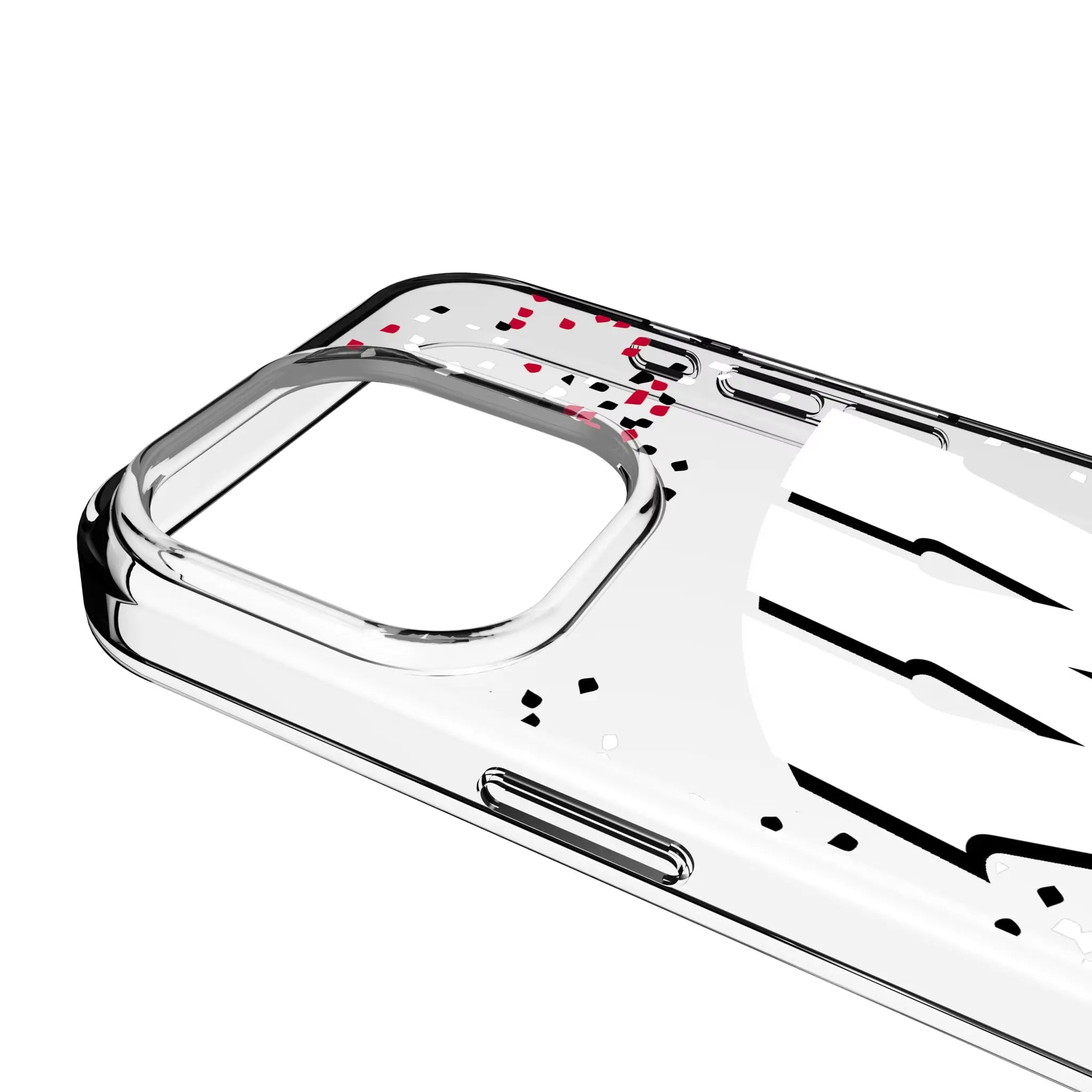 University of Wisconsin Badgers Confetti Clear Phone Case for Apple iPhone