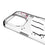 University of Wisconsin Badgers Confetti Clear Phone Case for Apple iPhone