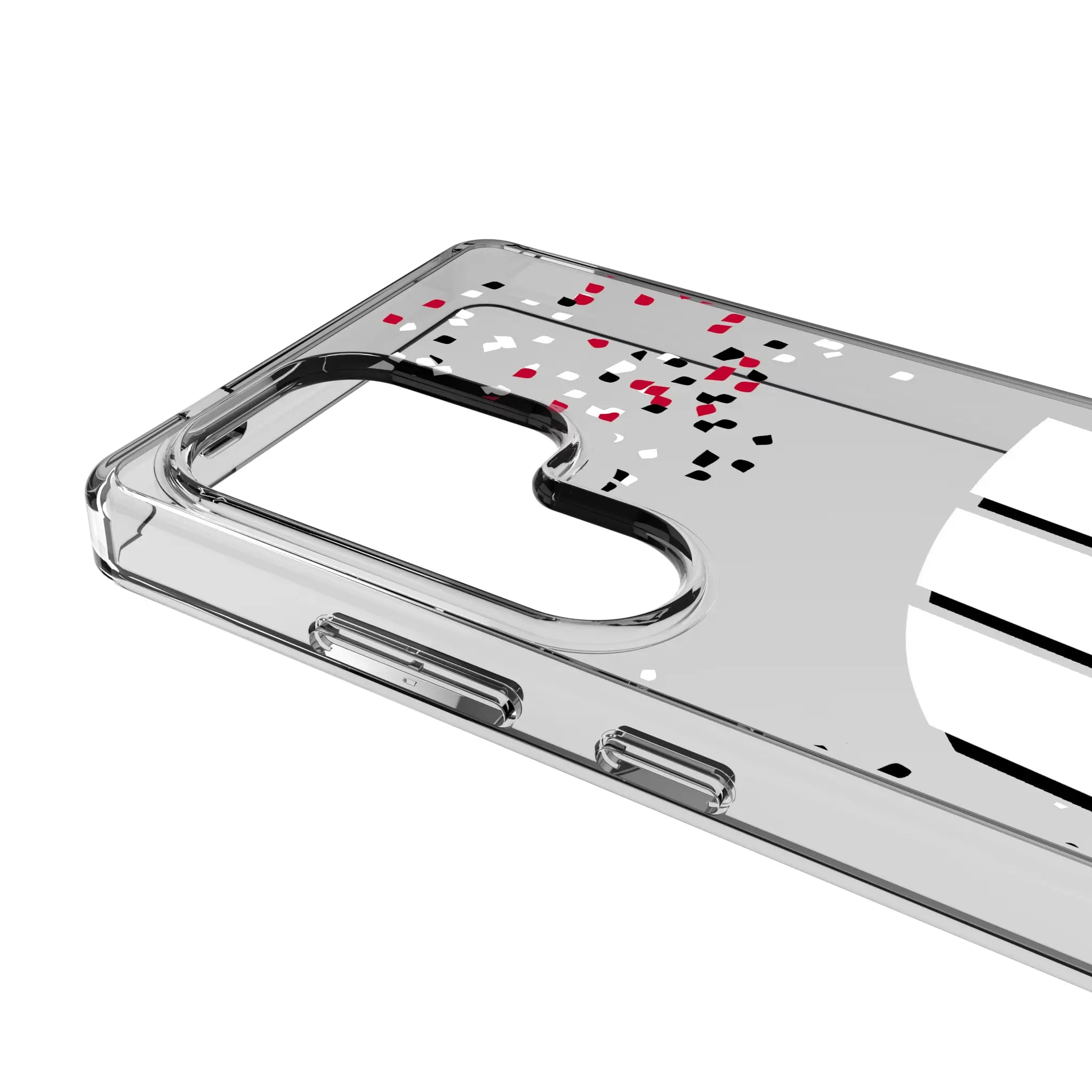 University of Wisconsin Badgers Confetti Clear Phone Case for Samsung Galaxy