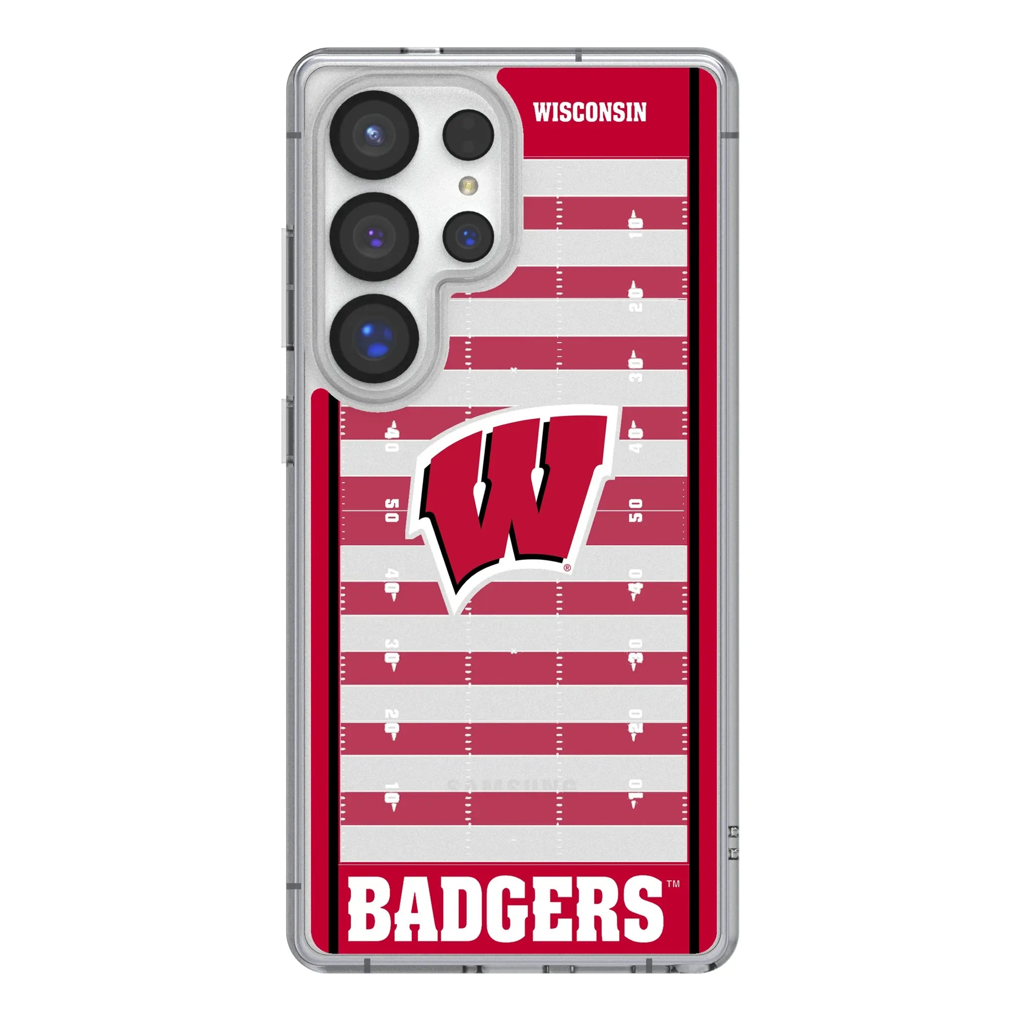 University of Wisconsin Badgers Field Clear Phone Case for Samsung Galaxy