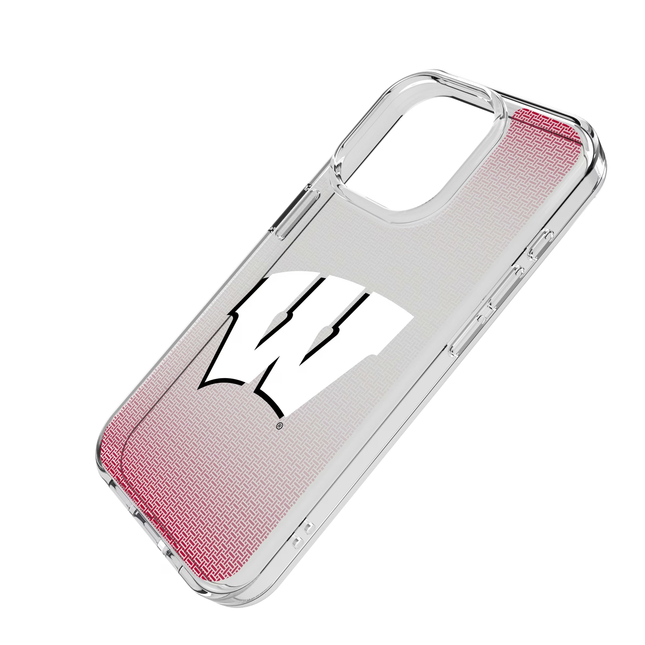 University of Wisconsin Badgers Linen Clear Phone Case for Apple iPhone - Sports Gifts, Sports Memorabilia, Sports Collectibles, Fan Shop