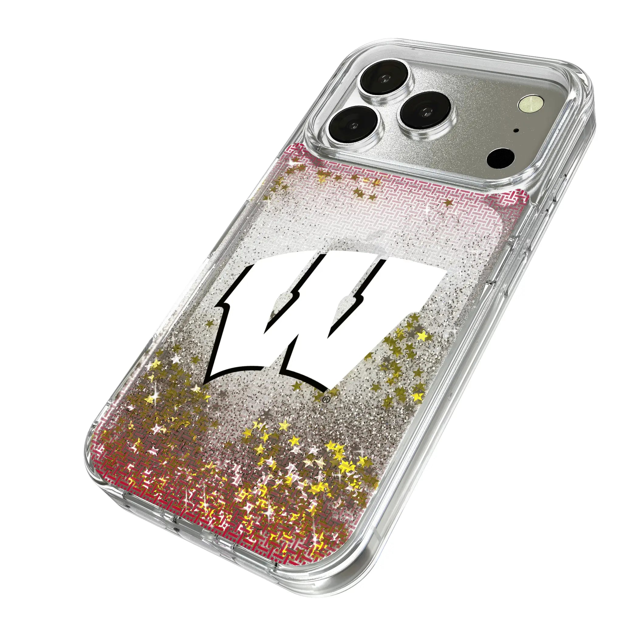 University of Wisconsin Badgers Linen Glitter Phone Case