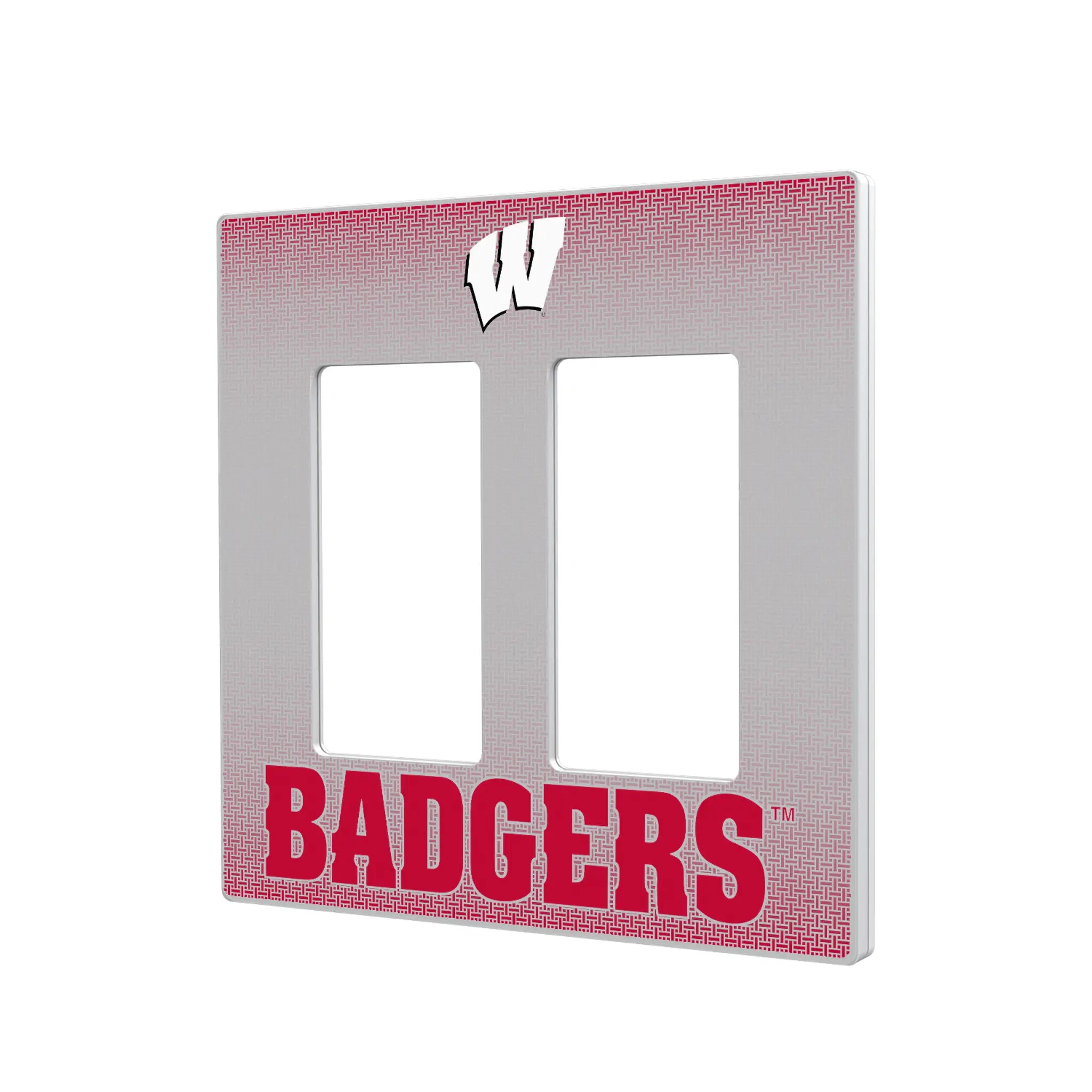 University of Wisconsin Badgers Linen Hidden-Screw Light Switch Plate