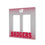 University of Wisconsin Badgers Linen Hidden-Screw Light Switch Plate