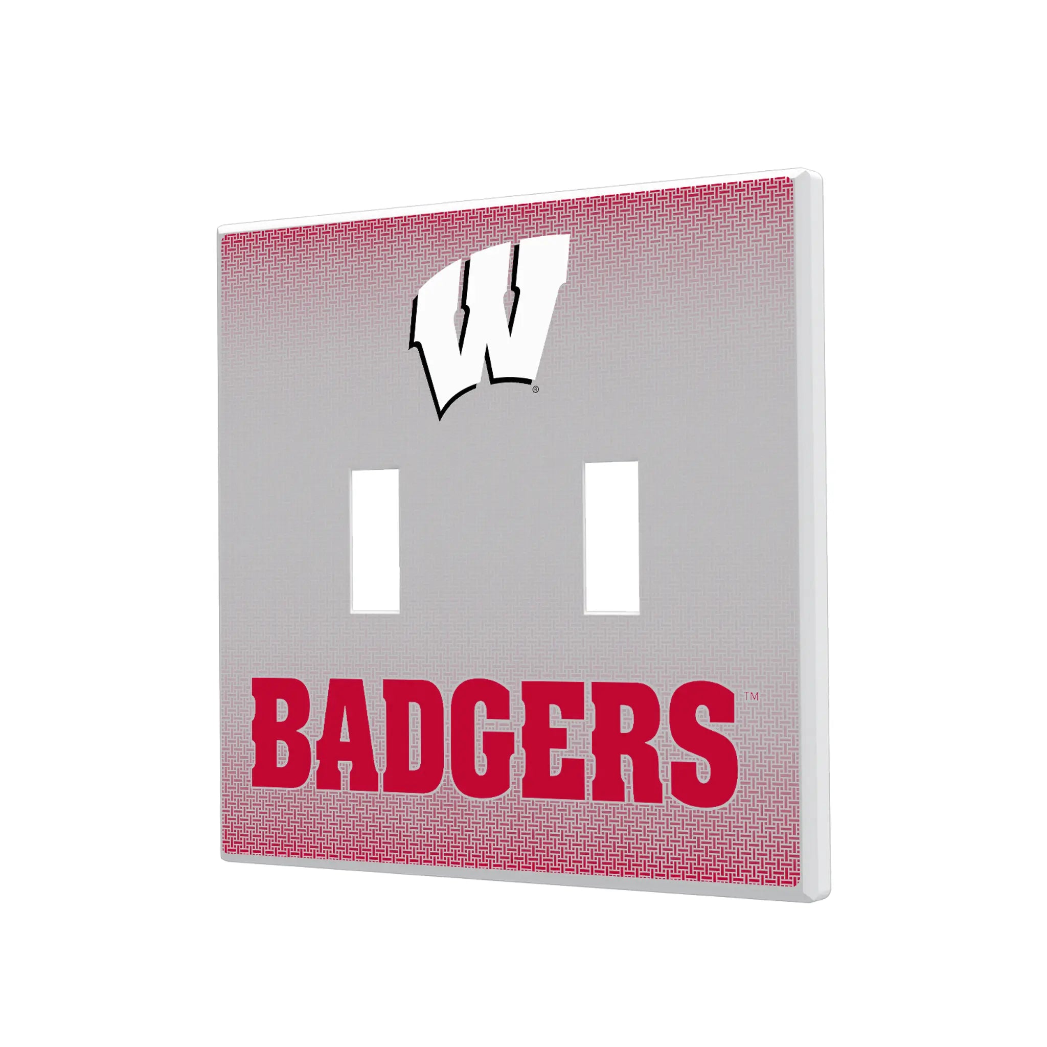 University of Wisconsin Badgers Linen Hidden-Screw Light Switch Plate