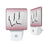 University of Wisconsin Badgers Linen Night Light 2-Pack