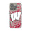 University of Wisconsin Badgers Paisley Clear Phone Case for Apple iPhone