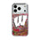University of Wisconsin Badgers Paisley Glitter Phone Case