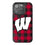 University of Wisconsin Badgers Plaid Bling Phone Case