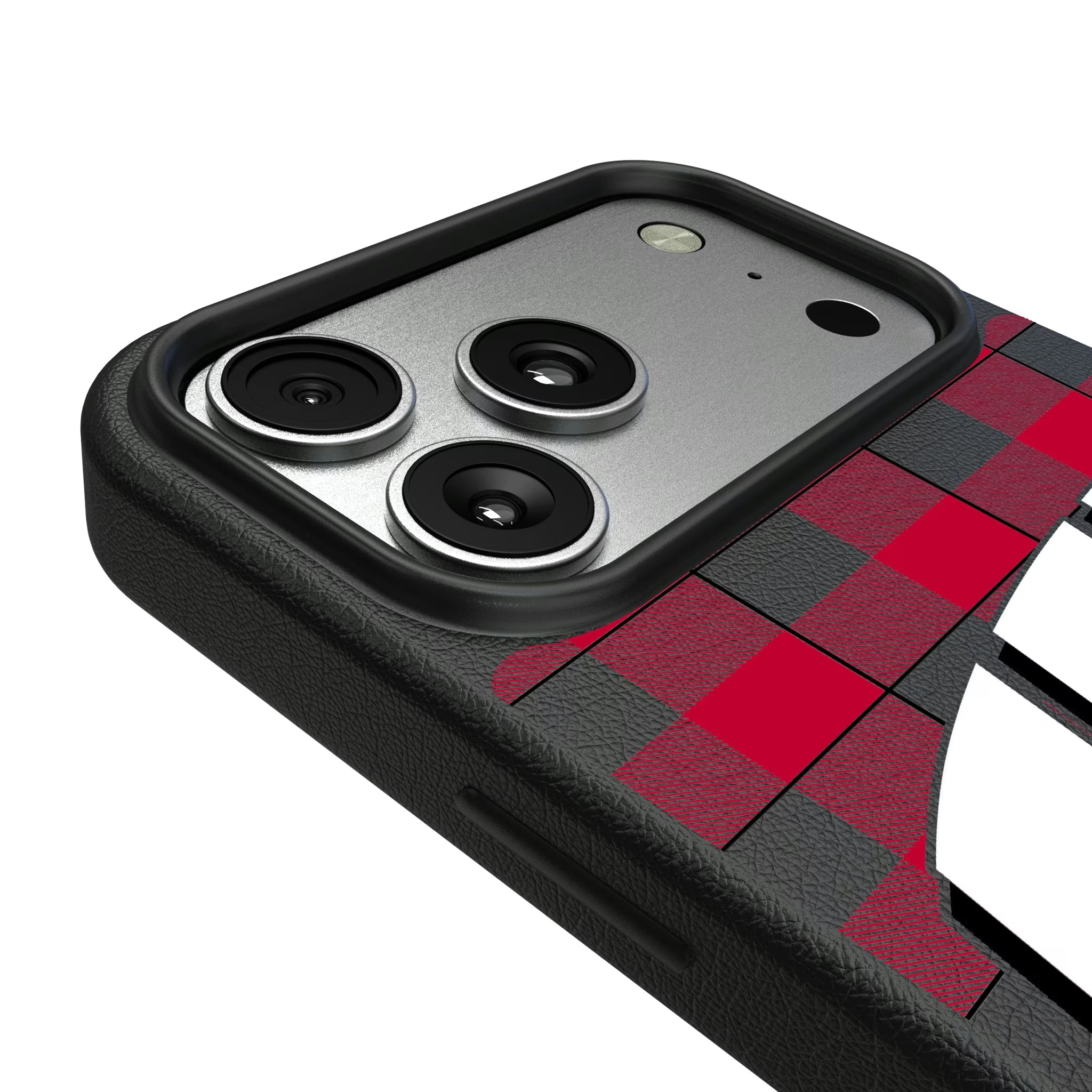 University of Wisconsin Badgers Plaid MagSafe Compatible Phone Case for Apple iPhone - Sports Gifts, Sports Memorabilia, Sports Collectibles, Fan Shop
