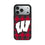 University of Wisconsin Badgers Plaid MagSafe Compatible Phone Case for Apple iPhone - Sports Gifts, Sports Memorabilia, Sports Collectibles, Fan Shop