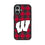 University of Wisconsin Badgers Plaid MagSafe Compatible Phone Case for Apple iPhone - Sports Gifts, Sports Memorabilia, Sports Collectibles, Fan Shop