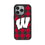 University of Wisconsin Badgers Plaid MagSafe Compatible Phone Case for Apple iPhone - Sports Gifts, Sports Memorabilia, Sports Collectibles, Fan Shop